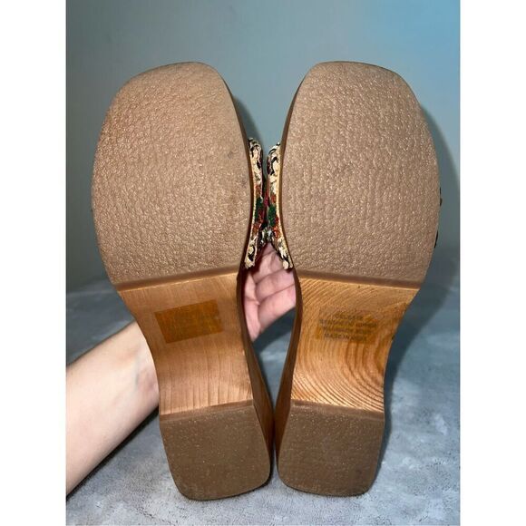 CELESTE TAN COMBO JUTE SANDAL HEEL 6 - Picture 8 of 9